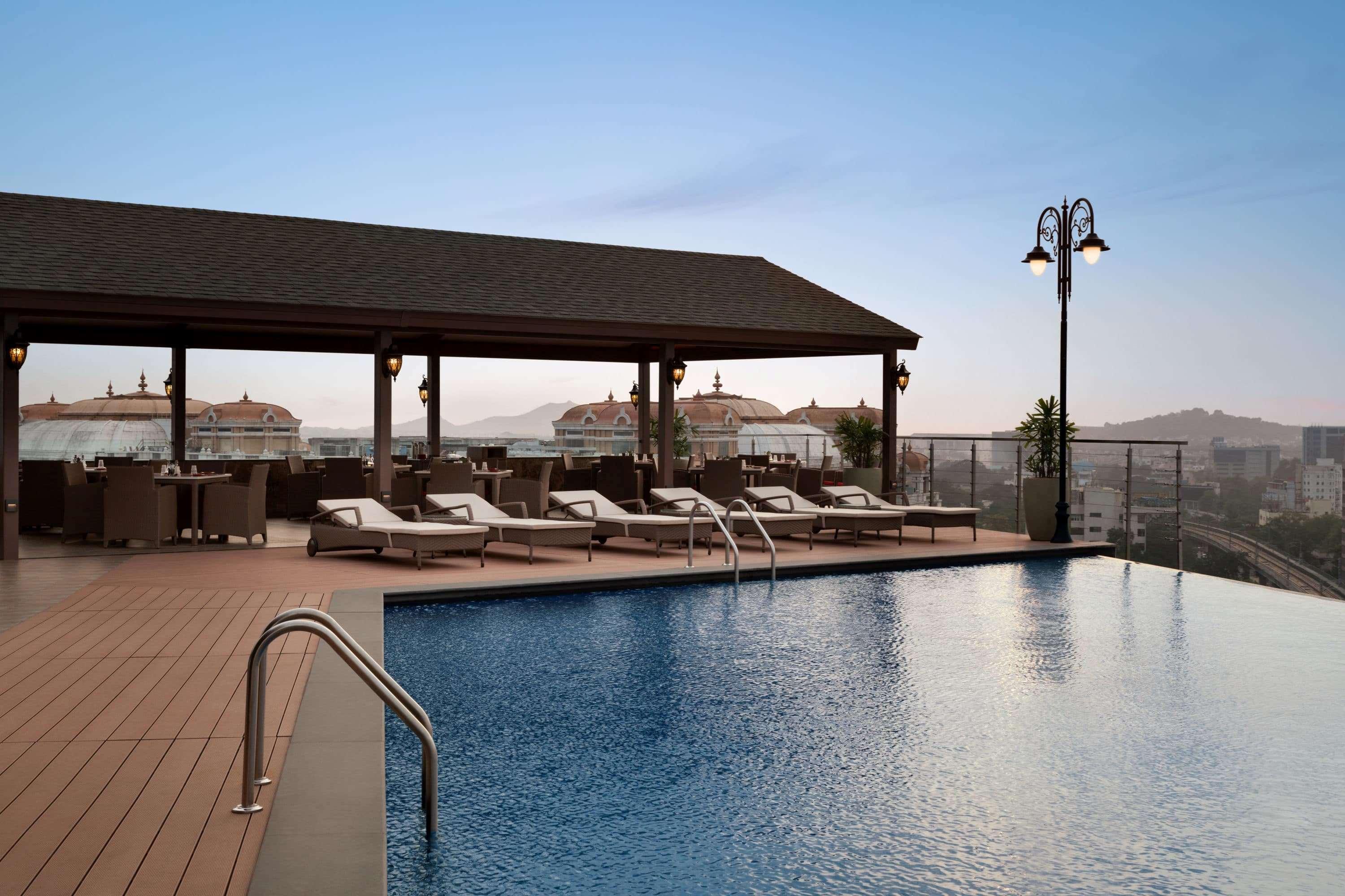 Ramada Plaza Chennai Hotel Exterior photo Rooftop pool at the hotel